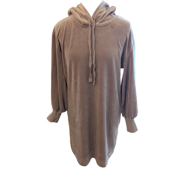 CK Calvin Klein Velour Hoodie‎ Dress Casual Comfy Athleisure Loungewear - Picture 1 of 5